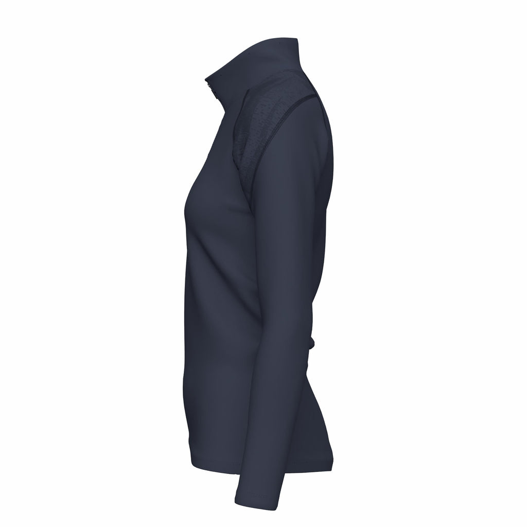 CCEI26Clothing Cricket GTS Quarter Zip Fleece Women's Dark Navy Left