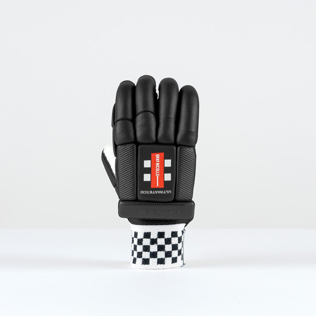 CGCG26Batting Gloves Classic Ultimate 500 Black Glove, Bottom Hand Back