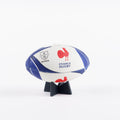 RACB23Heritage Leather Small Rugby Ball Stand with Ball