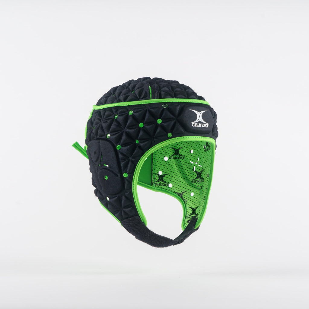 RPBC24Body armour_Mouthguards Ignite Headguard Black Front Right